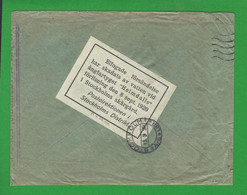 WRECK NAUFRAGE SS HEIMDALLS 8 SEPTEMBRE 1929 STOCKHOLMS SUEDE SUR LETTRE DE LUBECK ALLEMAGNE - 1920-1936 Coil Stamps I