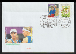 Ceska Republika Cover 2012 London Olympic Games - Personalized Stamp Andrea Hlavácková & Lucie Hradecká Silber - Verano 2012: Londres