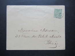 Frankreich 1901 Ausgabe 1876 Allegorie Type I Nr. 59 EF Stempel Marsollier Nach Paris - 1876-1878 Sage (Type I)