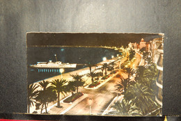 CP,  06, NICE LA NUIT, Promenade En Mer - Nice La Nuit