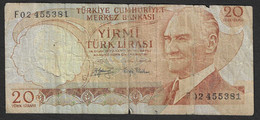 Turchia - Banconota Circolata Da 20 Lire P-187a.2 - 1979 #19 - Turkey