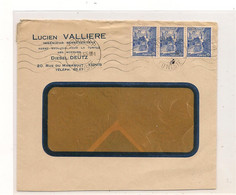 TUNISIE 22-VII-55 ENVELOPPE DE TUNIS - Lettres & Documents