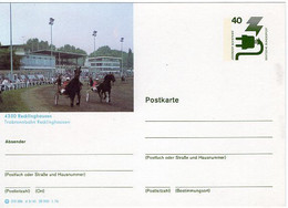 50226 - Bund - 1976 - 40Pfg. Unfall Bild-GA-Kte. "Trabrennbahn Recklinghausen", Ungebraucht - Hippisme