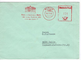 50229 - DDR - 1983 - AbsFreistpl. BERLIN - DEUTSCHE STAATSOPER ... A. Bf. BERLIN -> Halle - Musique