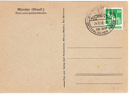 50231 - Deutschland / Bizone - 1948 - 10Pfg. Bauten EF A. AnsKte. MUENSTER - 300 JAHRE WESTFAELISCHER FRIEDE, Blanko - Sonstige & Ohne Zuordnung