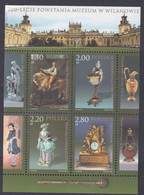 Pologne N° 3939 / 42 F XX Bicentenaire Du Musée Nat. : Les 4 Valeurs  Se Tenant En 1 Petite Feuille Sans Charnière, TB - Full Sheets