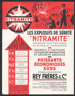 ETABLISSEMENT REY FRERES PARIS NIMES SAINT MARCEL D'ARDECHE / NITRAMITE EXPLOSIFS / MINES CARRIERES    C3173 - 1900 – 1949