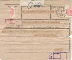 [A5] Telegramm Prag 1952 > Wien Auenburgergasse Via Wunion - Olly Sanft Verschieden - österr. Post Telegraphenverwaltung - 1945-60 Briefe U. Dokumente