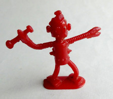 FIGURINE PUBLICITAIRE Monochrome EXTRA-TERRESTRE 5 Rouge HEUDEBERT ESPACE - Other & Unclassified