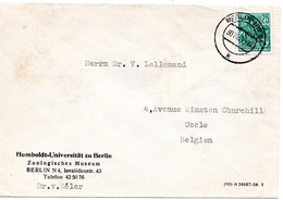 53297 - DDR - 1955 - 25Pfg. 5-Jahr-Plan EF A. Bf. BERLIN -> Belgien - Storia Postale