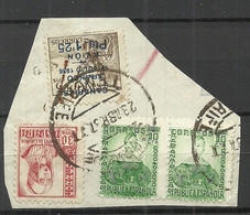 SPAIN Spanien Espana Canarias 1937 Civil War Cover Out Cut Correo Aereo Air Mail Stamp Etc. - Otros & Sin Clasificación