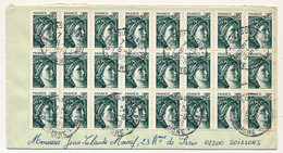 Enveloppe Affr 24 Ex Du 0,05F Sabine De Gandon - 02 Soissons Ppal - 6/6/1976 - 1977-81 Sabine (Gandon)
