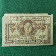 FRANCIA 5 FRANCS - 1947 Saarland