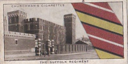 Well Known Ties 2nd 1935 - 3 Suffolk Regiment - Churchman Cigarette Card - Original - Military - Churchman