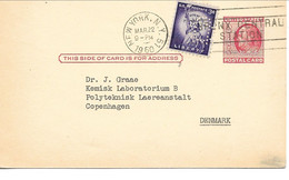 United States - Uprated Stationery. Sent To Denmark 1960. S-4873 - 1941-60