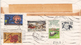 GREVES PTT 1974 LETTRE DES USA POUR LA FRANCE RETURN TO SENDER SERVICE SUSPENDED - Documenti