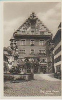 Cpsm 9x14. SUISSE . ZUG . Hôtel Ochsen De 1480 (Hôtel Du Boeuf) . Kolinplatz  (Belle Fontaine) - Zoug