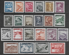 Austria Österreich 1945 Landscapes 22val Mi N.738-745,747-749,751-752,755-756,758,760,762,767-770 MH * - 1945-60 Unused Stamps