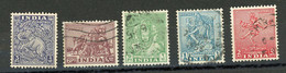 INDE - ANN. DE L'INDÉPENDANCE -   N° Yt 7+8+9+10+11 Obl. - Used Stamps