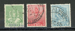 INDE - ANN. DE L'INDÉPENDANCE -   N° Yt 9+10+11  Obl. - Used Stamps