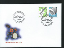 LUXEMBOURG- FDC -2000 -  Instruments De Musique II - FDC