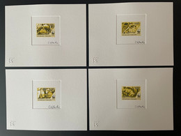 Togo 2010 Epreuve D'Artiste Artist Proof Mi. 2092 - 2095 WWF Panda Fauna Phataginus Tricuspis BROWN - Covers & Documents