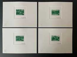 Guiné-Bissau 2008 Epreuve D'Artiste Artist Proof Mi. 3919 - 3922 WWF Panda Fauna Kobus Green Vert - Covers & Documents