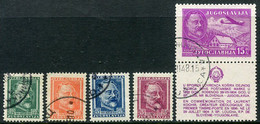 YUGOSLAVIA 1948  Lovrenc Košir  Used..  Michel 552-56Zf - Used Stamps