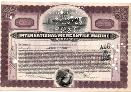 USA - 45 Shares International Mercantile Marine - Titanic Ship Company 1925 - Scheepsverkeer