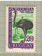 Uruguay 1970, Bird, Birds, Greater Rhea, 1v (break From Set Of 7v), MNH** (Tiny Yellow Spot On Side)!! - Autruches