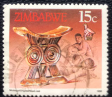 Zimbabwe - C3/41 - (°)used - 1990 - Mchel 424 - Hoofdsteun - Zimbabwe (1980-...)