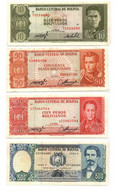 Bolivia 10 50 100 500 1000 5000 10000 50000 And 100000 Bolivanos 9 Pieces Banknote Set UNC - Bolivie