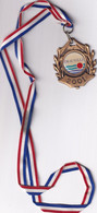 Deauville (Calvados 14) Médaille Natation DIM 2001 TBE Métal - Natación