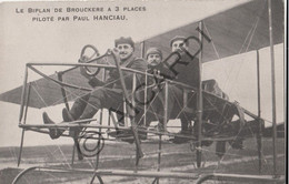 Postkaart/Carte Postale Biplan L. De Brouckère - Aeroplane - Vliegtuig - Pilote Paul Hanciau (B411) - ....-1914: Precursori