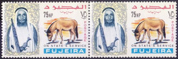 Fujairah 1965 MNH Pair, Onager Donkey Farm Animals - Anes