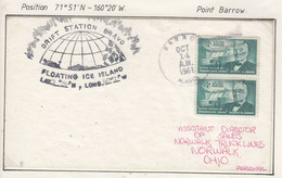 USA Driftstation ICE-ISLAND T-3 Cover Ca Drift Station Bravo Ca / Floating Ice Island Oct 14 1961 Periode 3 (DR106) - Scientific Stations & Arctic Drifting Stations