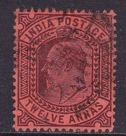 India Edward V11  12A Purple (red )  Good Used - Andere & Zonder Classificatie