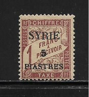 SYRIE  ( FRSYR - 86 )  1924  N° YVERT ET TELLIER    N° 26   N* - Timbres-taxe