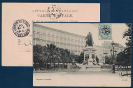 1904 - OBLITERATION OL ORIGINE LOCALE + CAD MONACO Sur CP AFFRANCHIE TYPE BLANC Pour ARLES - Lettres & Documents