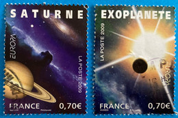 France 2009 : Europa, L'astronomie N° 4353 à 4354 Oblitéré - Usados