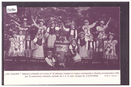 BOUDRY - THEATRE - LES SAISONS - ALLEGORIE ENFANTINE EN 4 ACTES - SEPTEMBRE 1908 - TB - Boudry