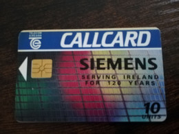 IRELAND /IERLANDE    CHIPCARD  10 UNITS    SIEMENS      ** 6378** - Ierland