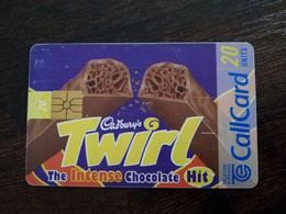 IRELAND /IERLANDE    CHIPCARD  10 UNITS  TWIRL CHOCOLADE         ** 6382** - Irlande