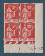 N° 285 PAIX EN COIN DATE DU 10/08/32 ** - 1930-1939