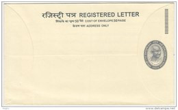 India  17.00+5.00, Gandhi PSE / Postal Stationery / Registered Letter / Envelope, Unused, - Briefe