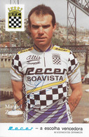 CARTE CYCLISME MANUEL ZEFERINO SIGNEE TEAM RECER - BOAVISTA 1991 - Cycling