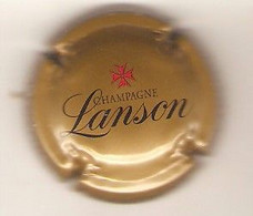 CAPSULE DE MUSELET CHAMPAGNE LANSON  (nOIR ET ROUGE SUR DORE) - Lanson