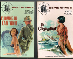 Lot De 4 Romans Espionnage - Le Cascadeur L'Homme De Tan Anh.Igor Le Veut Et L'Emir Contre Le Rouge - Albin-Michel - Le Limier