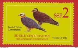 SOUTH SUDAN 2nd Issue = Süd-Sudan 2 SSP Birds Oiseaux SOUDAN Soedan - South Sudan