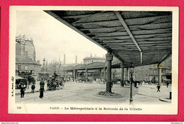 CPA (Ref : BB 881) PARIS (75 ILE DE FRANCE) Le Métropolitain à La Rotonde De La Vilette (animée, Hippomobiles) - Stations, Underground